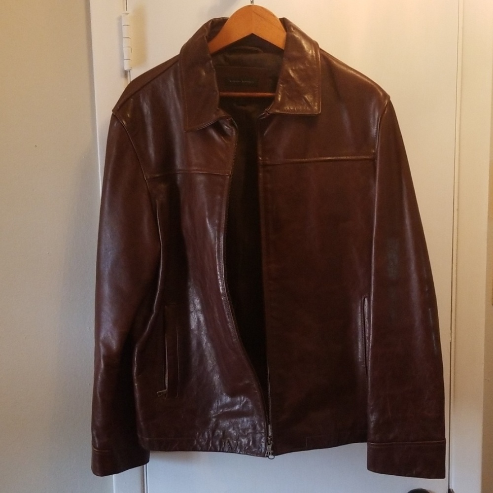 Large Banana Republic leather jacket